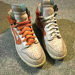 RARE Nike Dunk High Premium Orange Earthquake